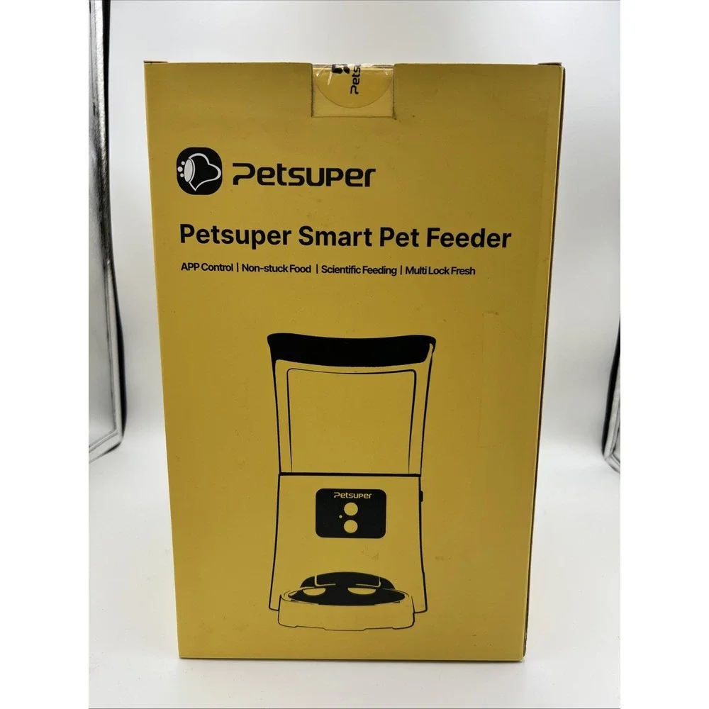 Petsuper Smart Pet Feeder For Dogs & Cats - App Control‎ -New In Box